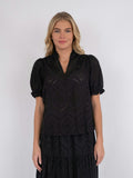Odesa Embroidery Blouse - Black