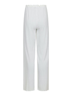 Serafina Pointelle Pants - White
