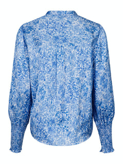 Landa Blooming Dot Blouse - Blue