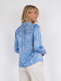 Landa Blooming Dot Blouse - Blue