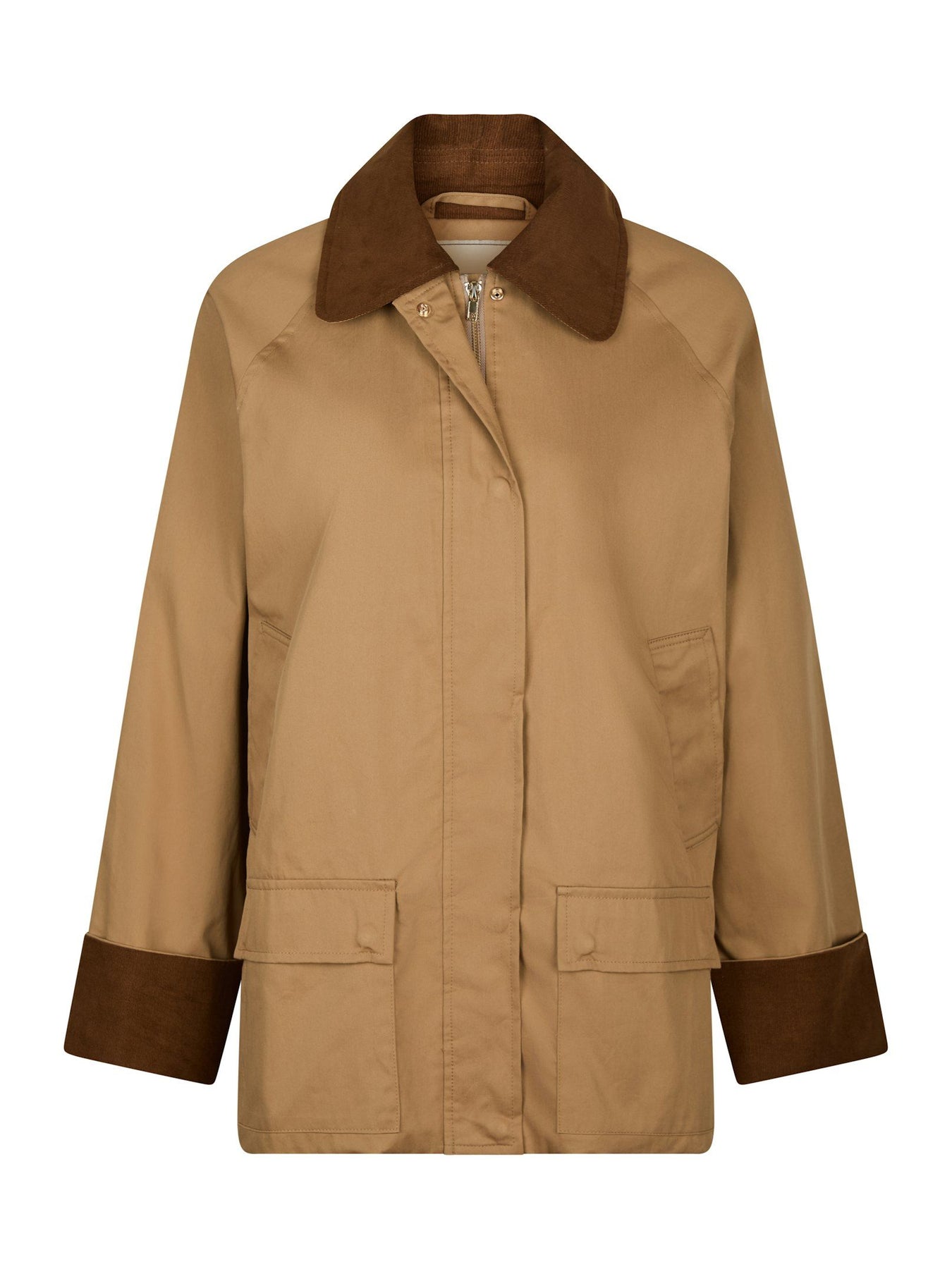 Anastacia Cord Jacket - Dark Tan