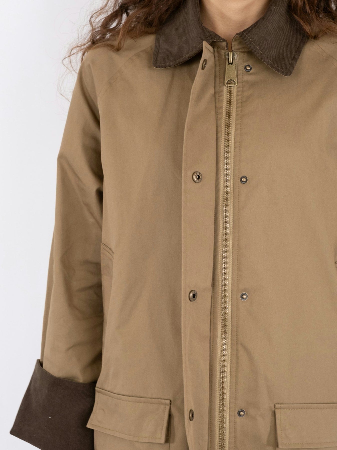 Anastacia Cord Jacket - Khaki