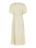 Illana Heavy Sateen Dress - Ljusgul
