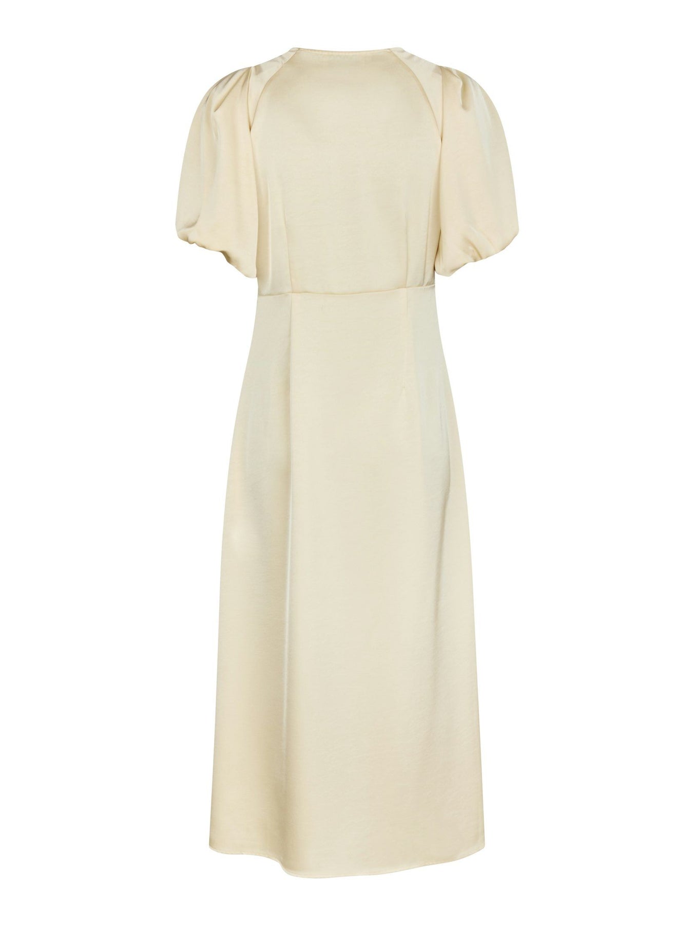 Illana Heavy Sateen Dress - Ljusgul