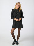 Ava Denim Dress - Black
