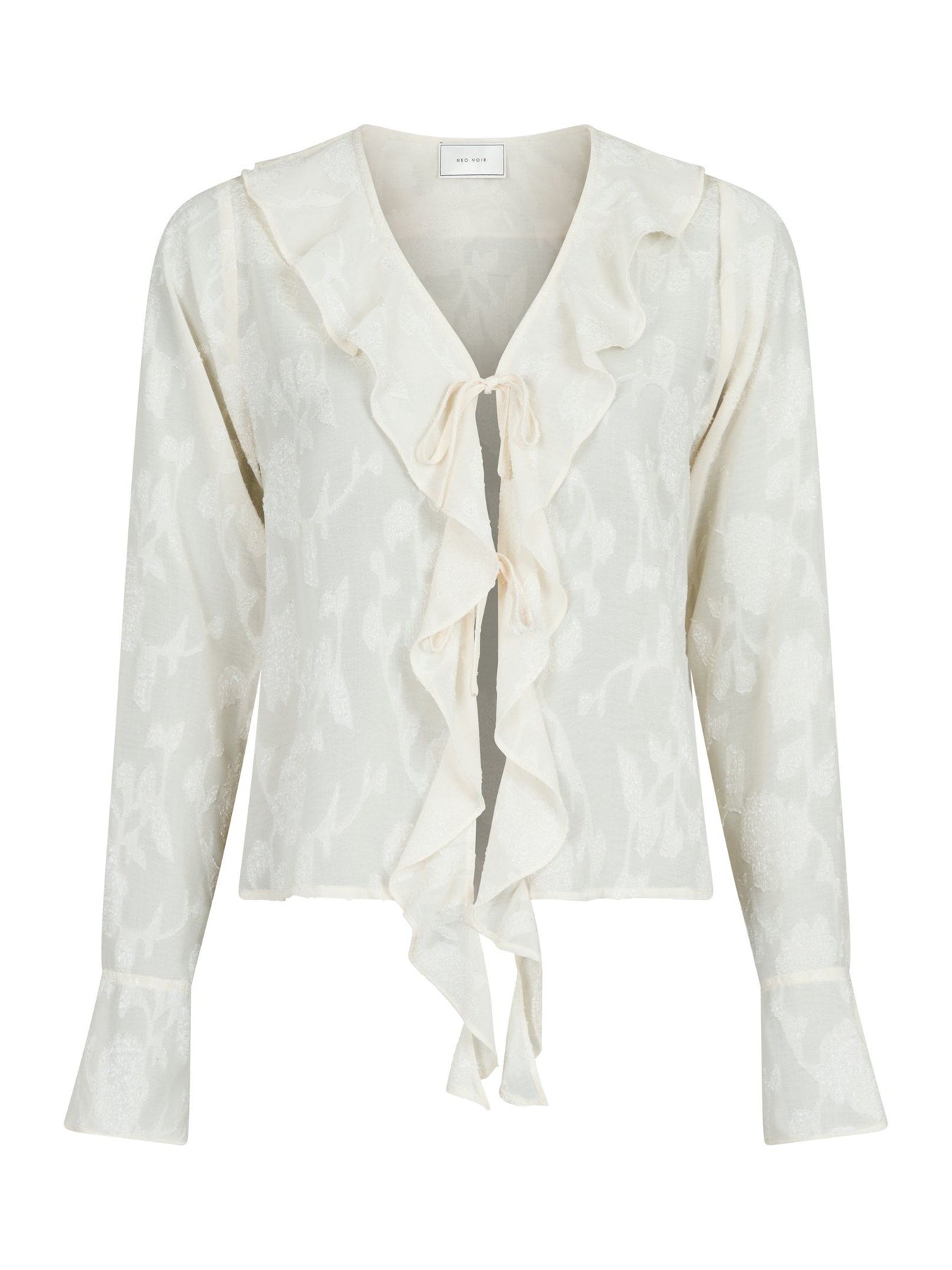 Anika Burnout Blouse - Off White