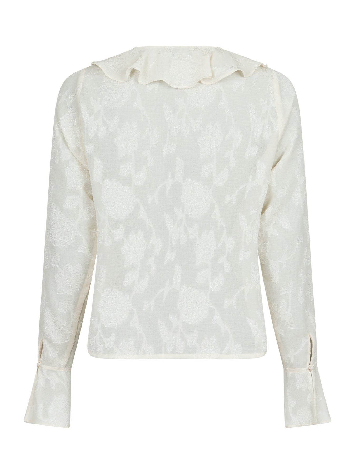 Anika Burnout Blouse - Off White