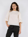 Lorraine Poplin Blouse - Ivory
