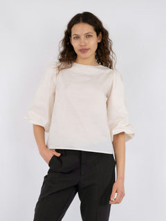 Lorraine Poplin Blouse - Ivory