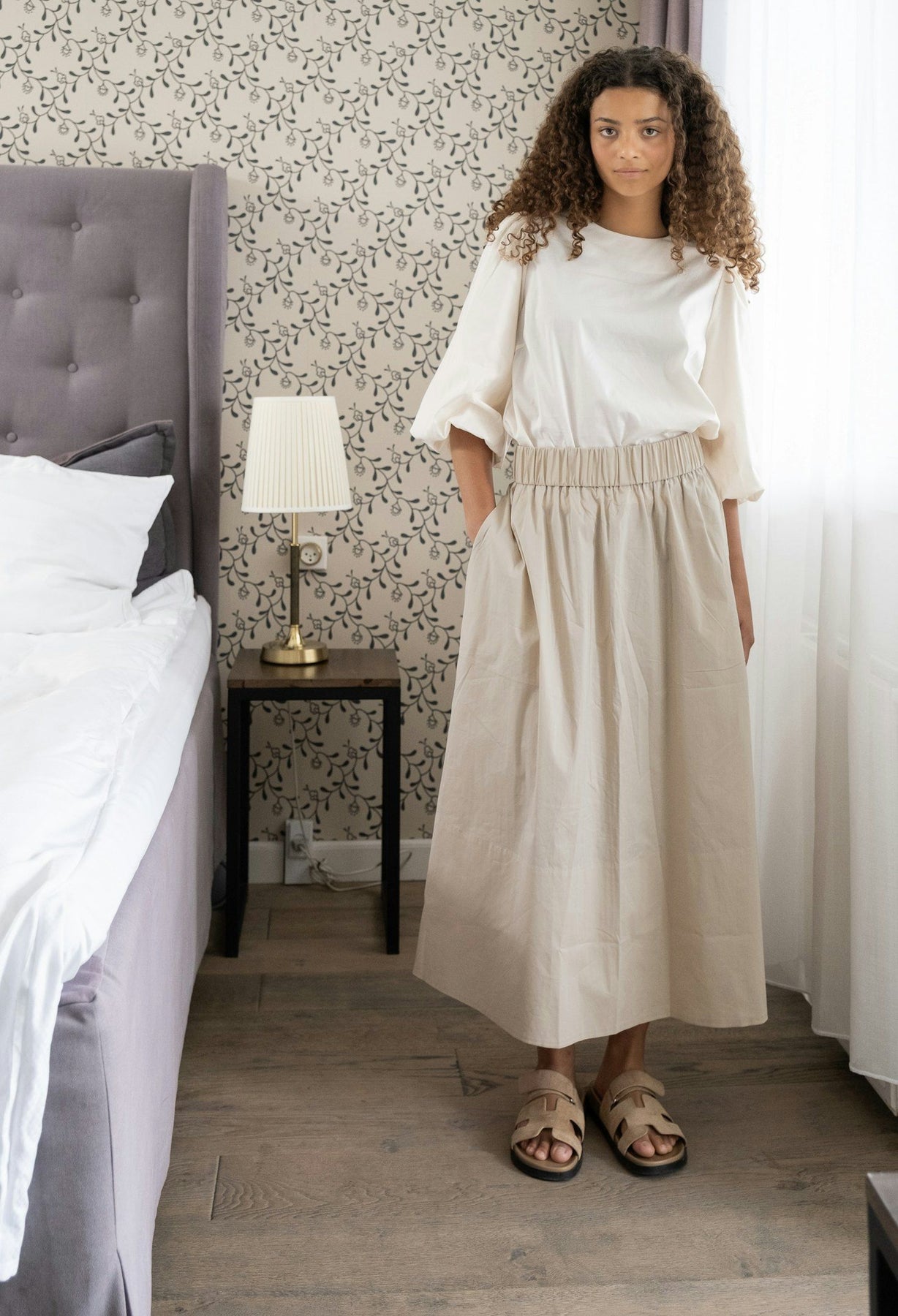 Lorraine Poplin Blouse - Ivory