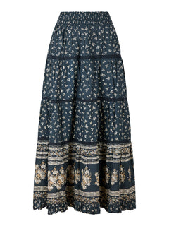 Felicia Mini Border Skirt - Camel