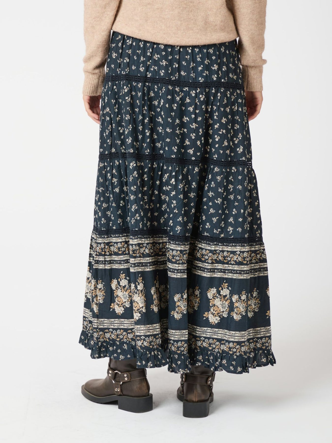 Felicia Mini Border Kjol - Camel