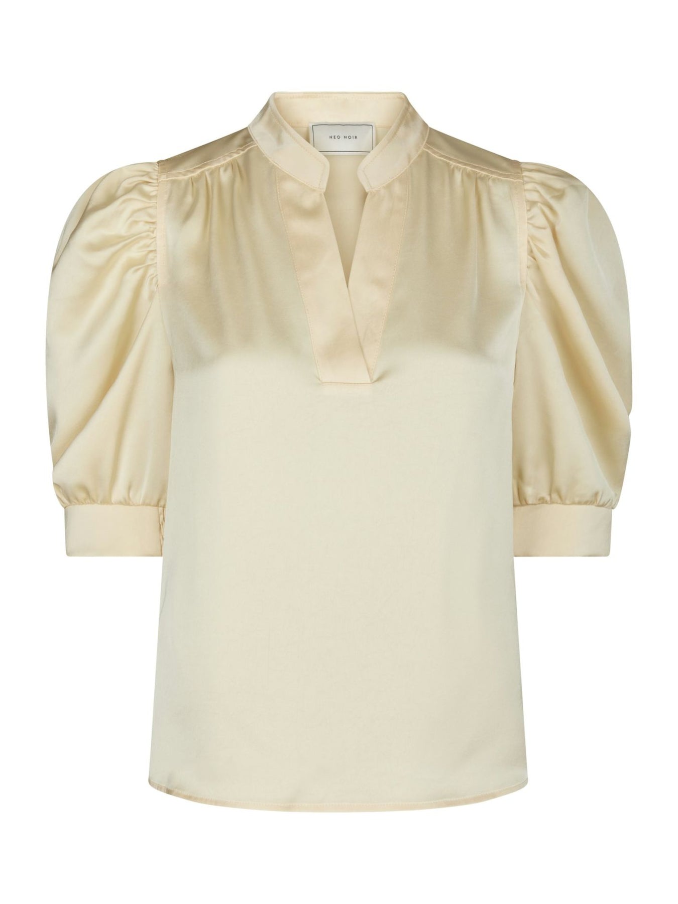 Roella Heavy Sateen Blouse - Light Yellow
