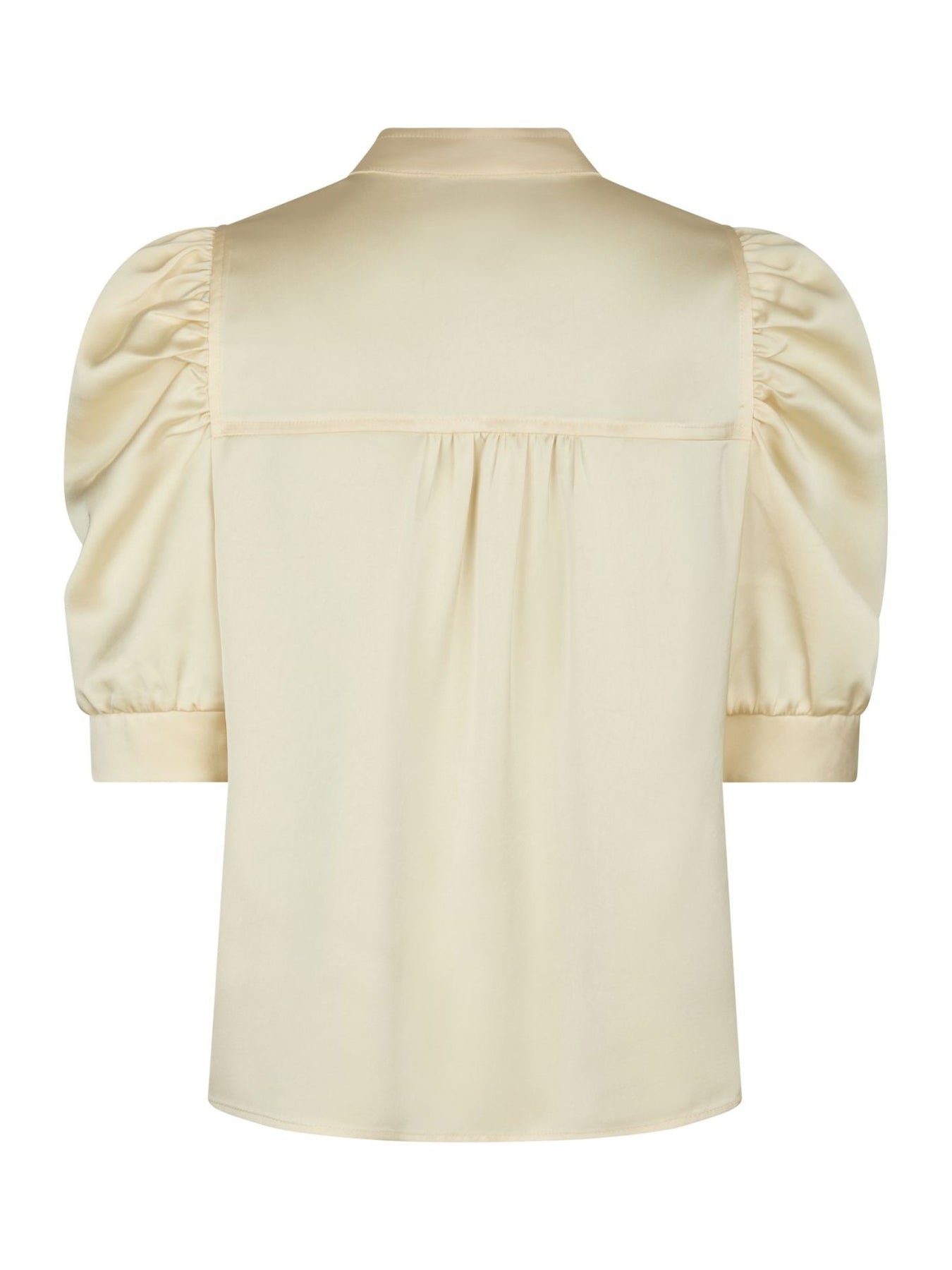 Roella Heavy Sateen Blouse - Light Yellow