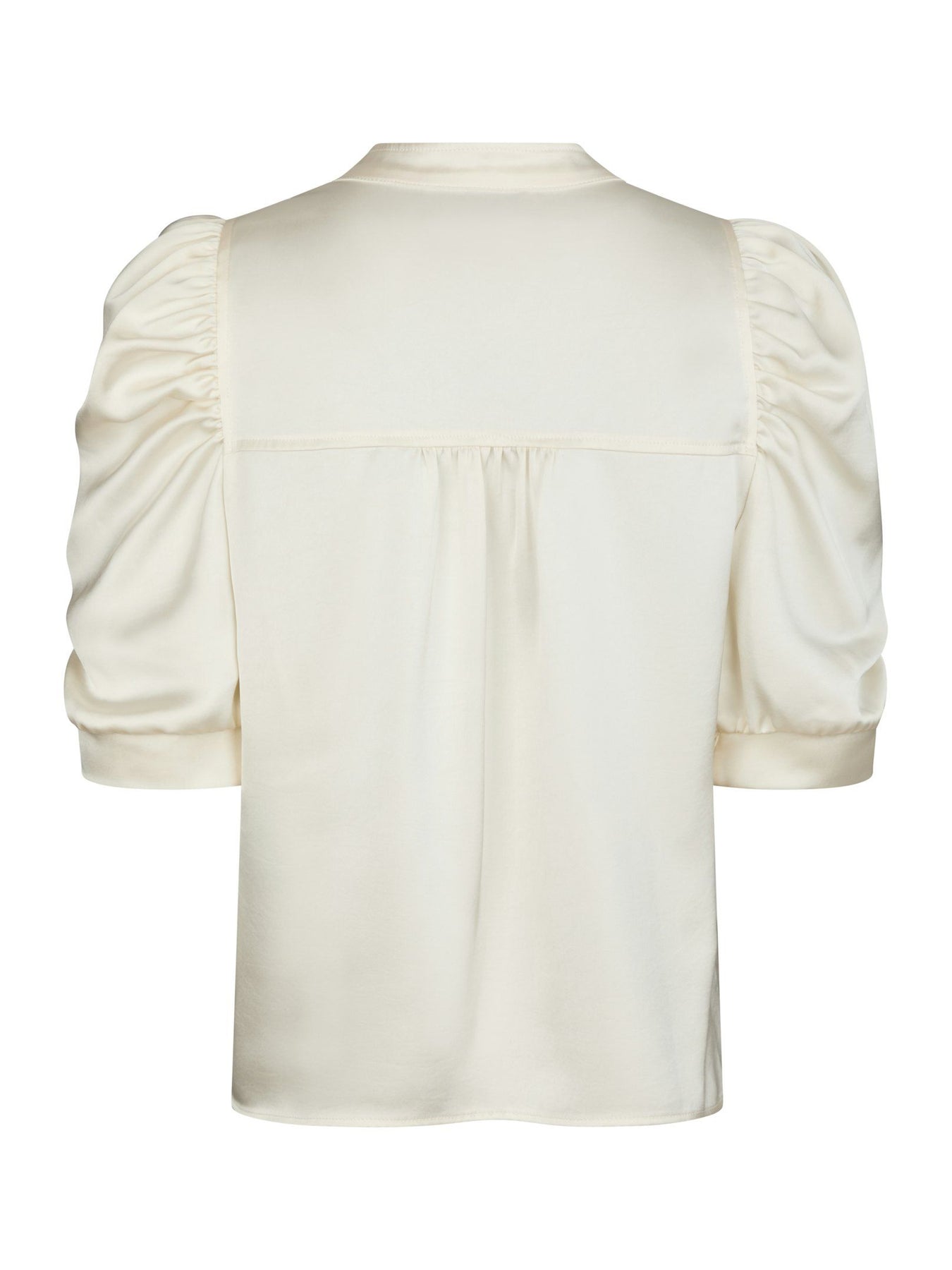 Roella Heavy Sateen Blus - Pearl