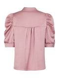 Neo Noir Roella Heavy Sateen Blouse - Evening Rose