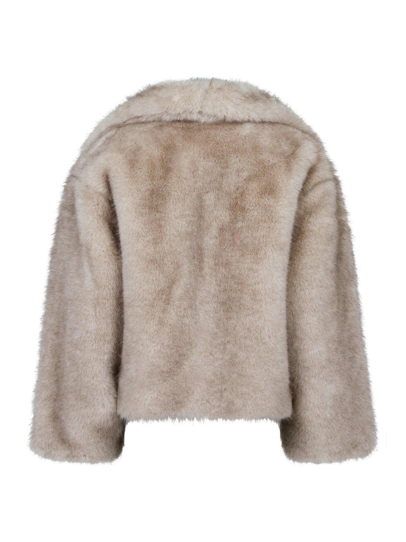 Stephanie Faux Fur Jacket - Beige