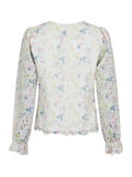 Candice Embroidery Blouse - Creme