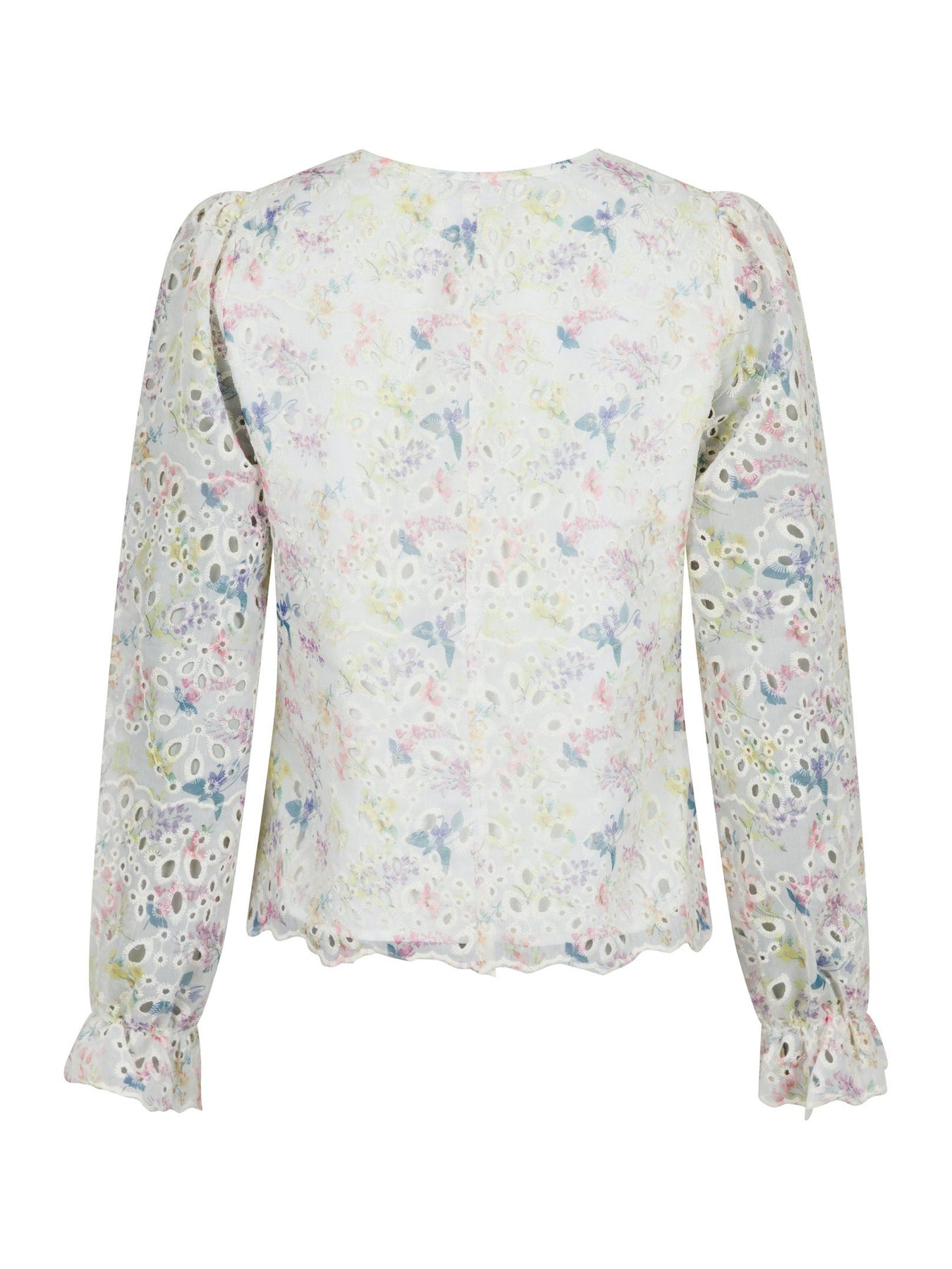 Candice Embroidery Blouse - Creme