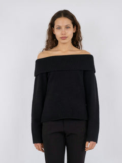Jane Knit Blouse - Black