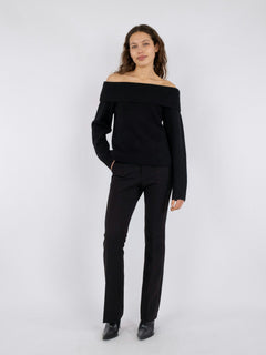 Jane Knit Blouse - Black
