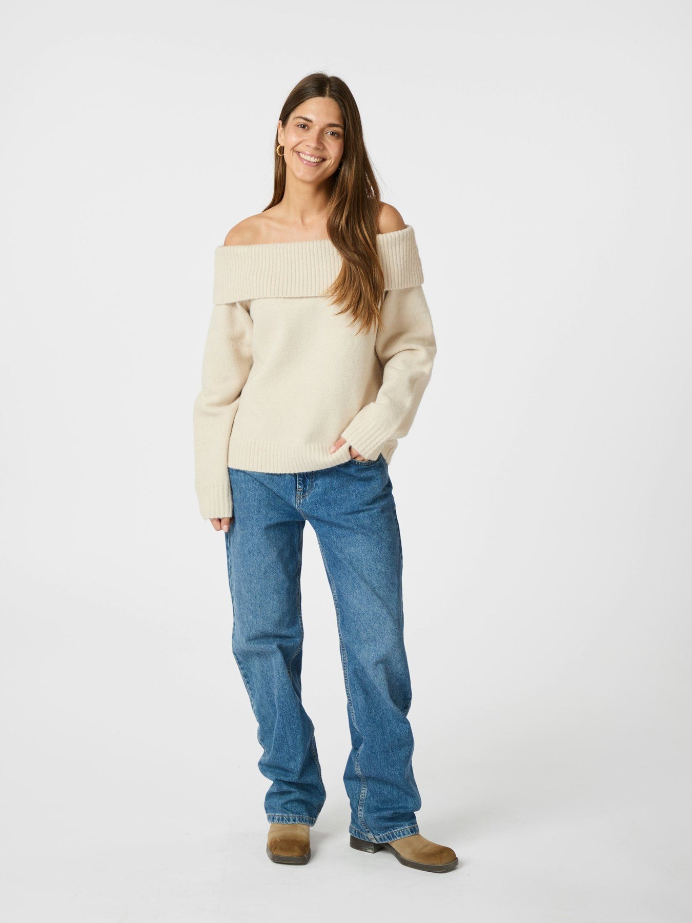 Jane Knit Blouse - Ivory