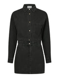 Zoe Denim Dress - Black
