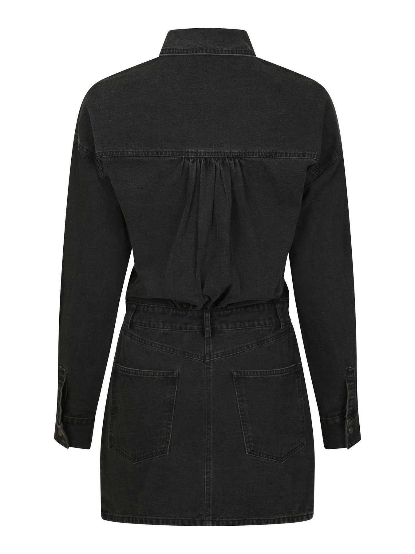 Zoe Denim Dress - Black