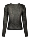Alisa Stone Mesh Blouse - Black