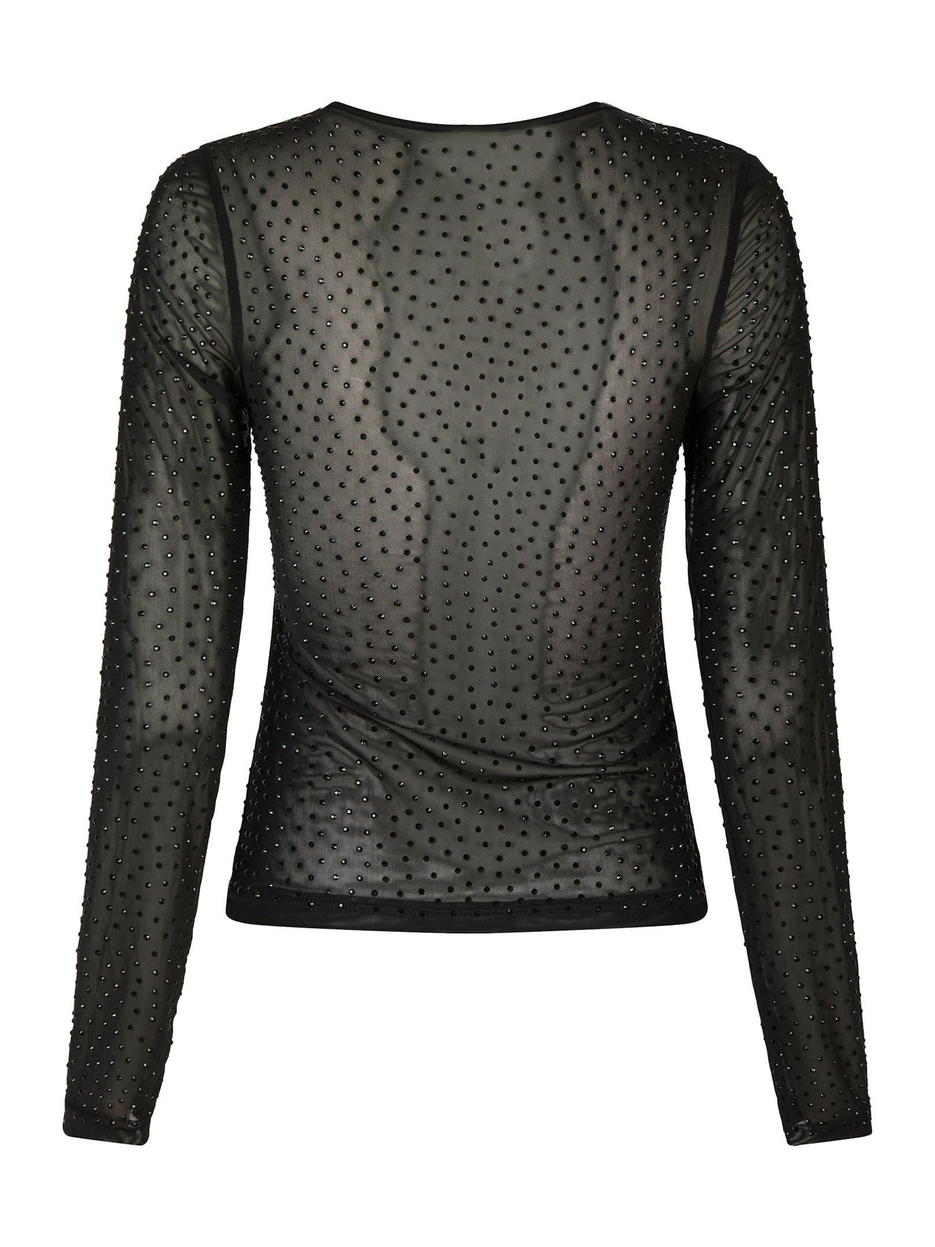 Alisa Stone Mesh Blouse - Black
