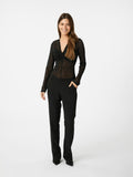 Alisa Stone Mesh Blouse - Black