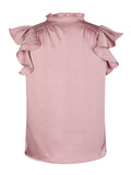 Stella Heavy Sateen Blus - Evening Rose