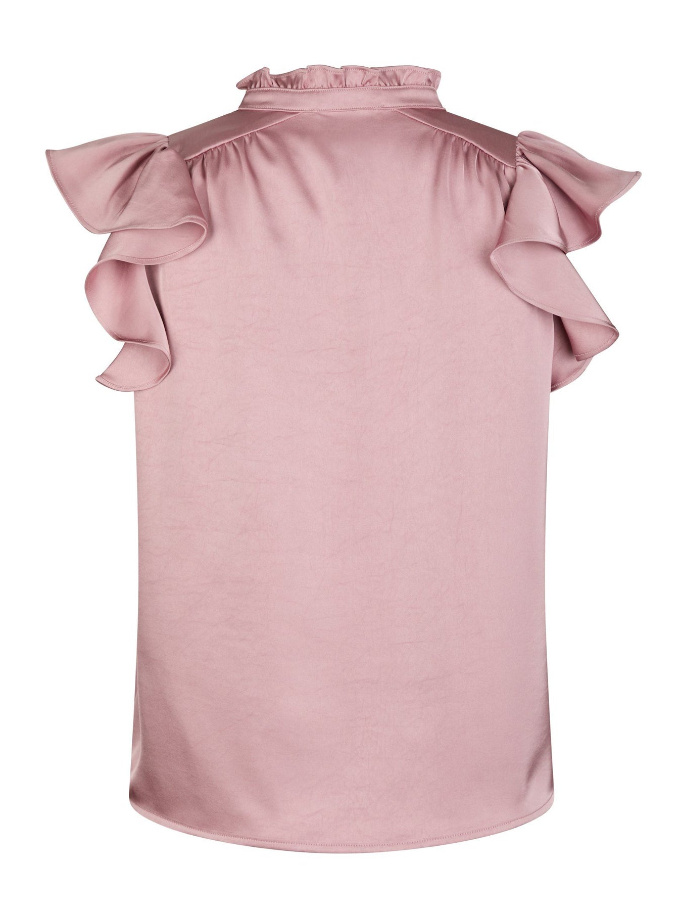 Stella Heavy Sateen Blus - Evening Rose
