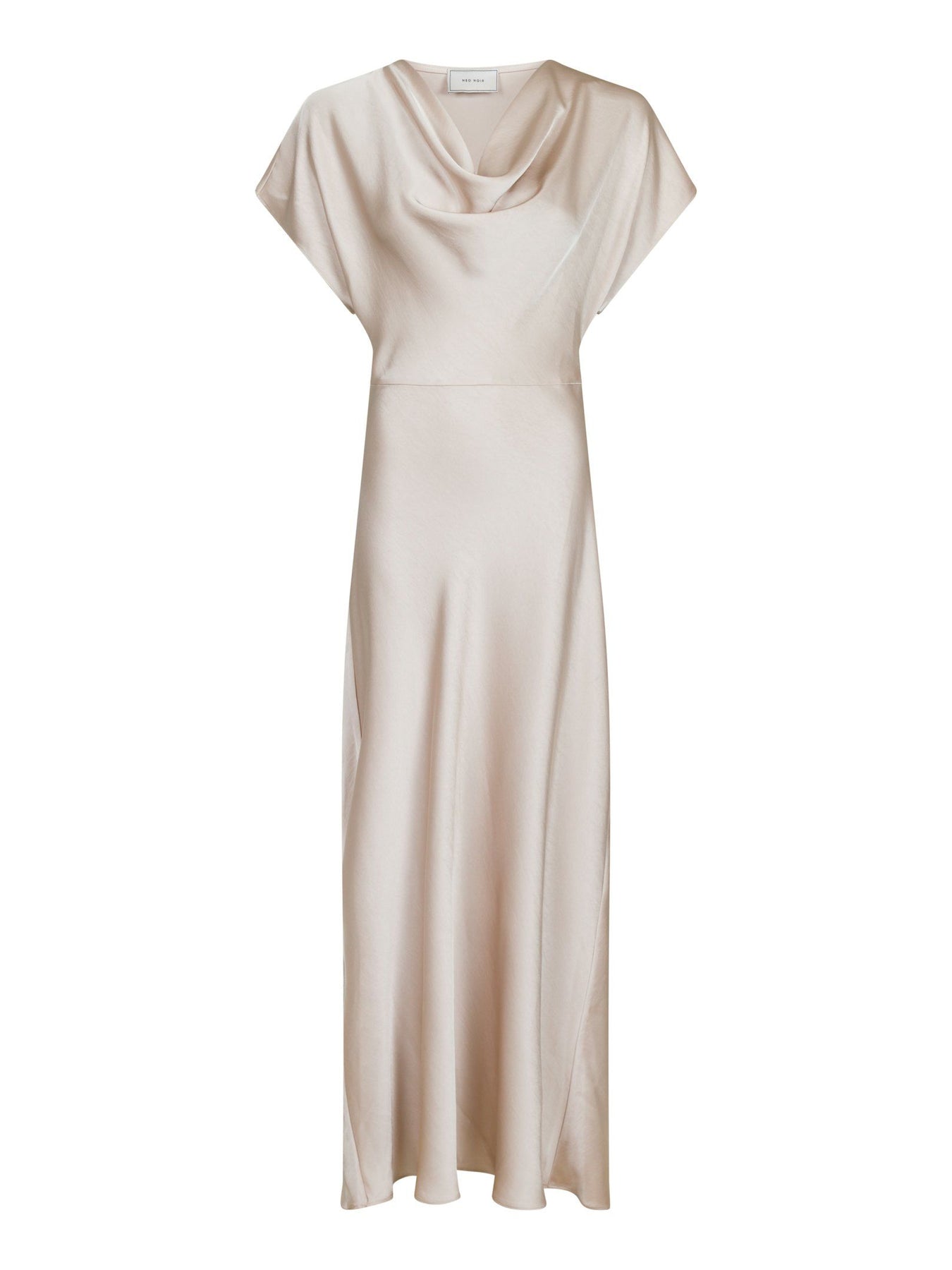 Andrea Heavy Sateen Dress - Champagne
