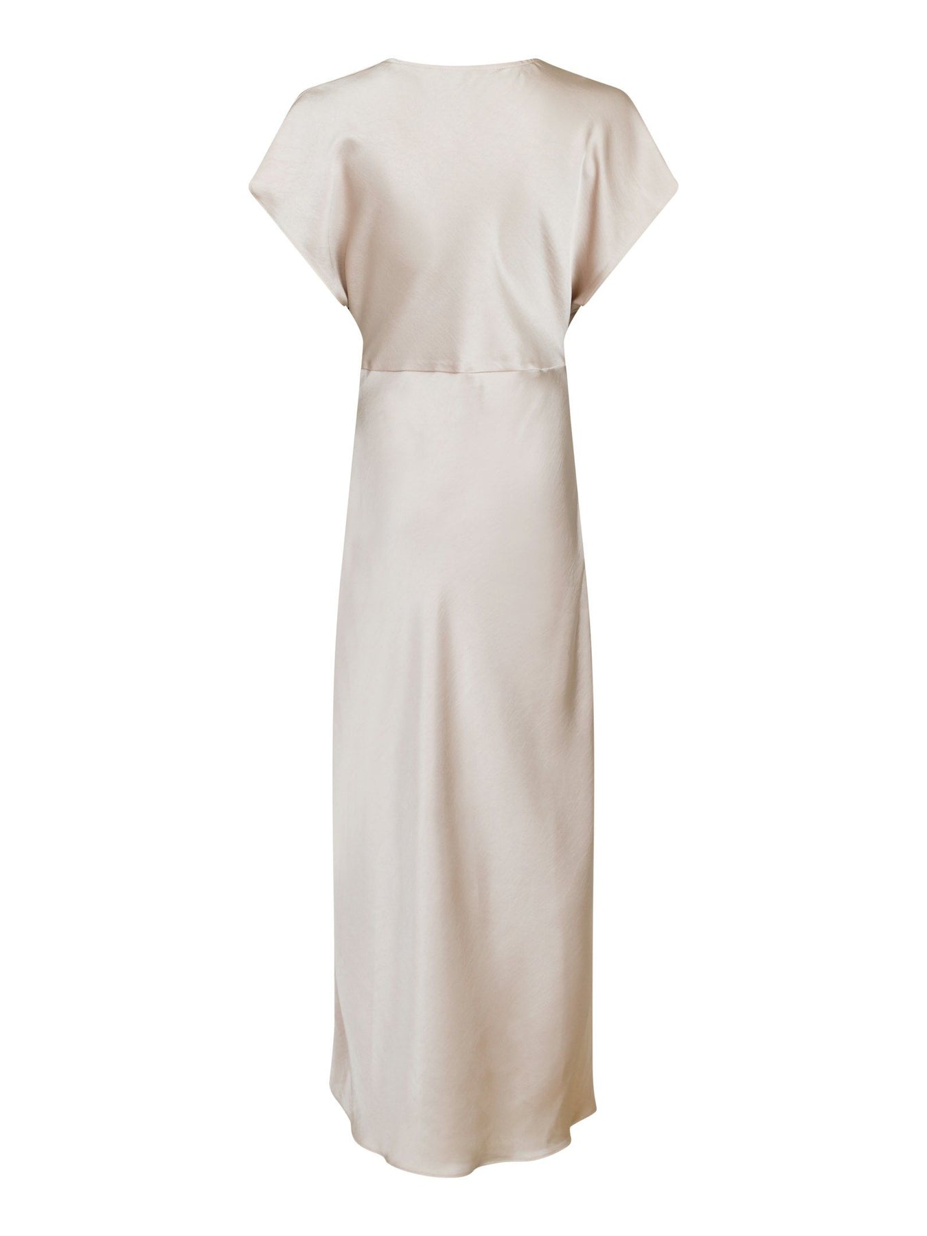 Andrea Heavy Sateen Dress - Champagne