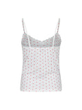 Lindsay Pointelle Heart Top - White