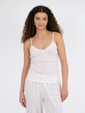 Lindsay Pointelle Heart Top - White
