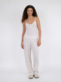 Lindsay Pointelle Heart Top - White