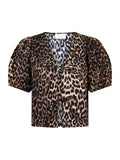 Bianca Leo Blouse - Leopard