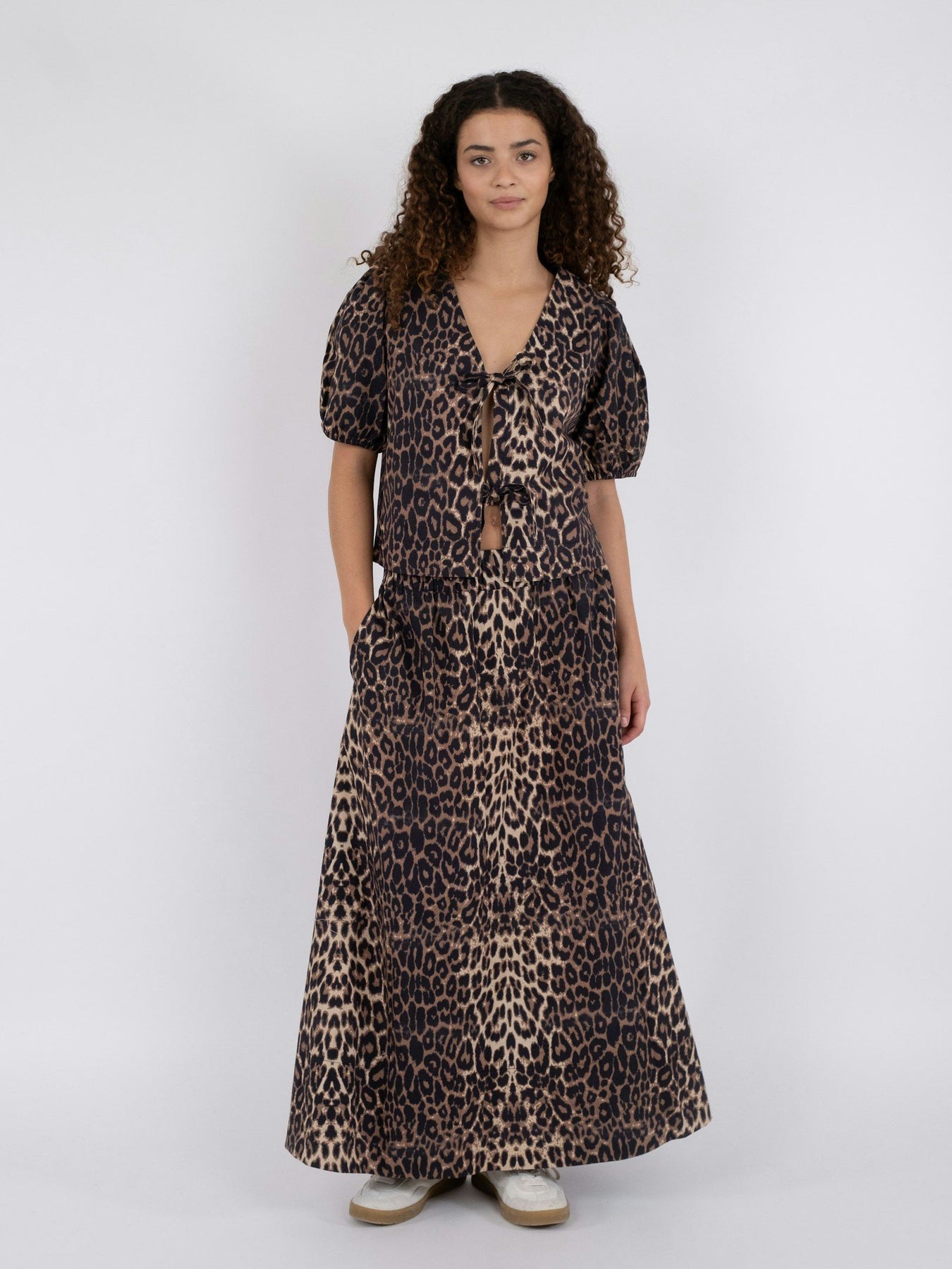 Bianca Leo Blouse - Leopard