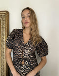 Bianca Leo Blouse - Leopard