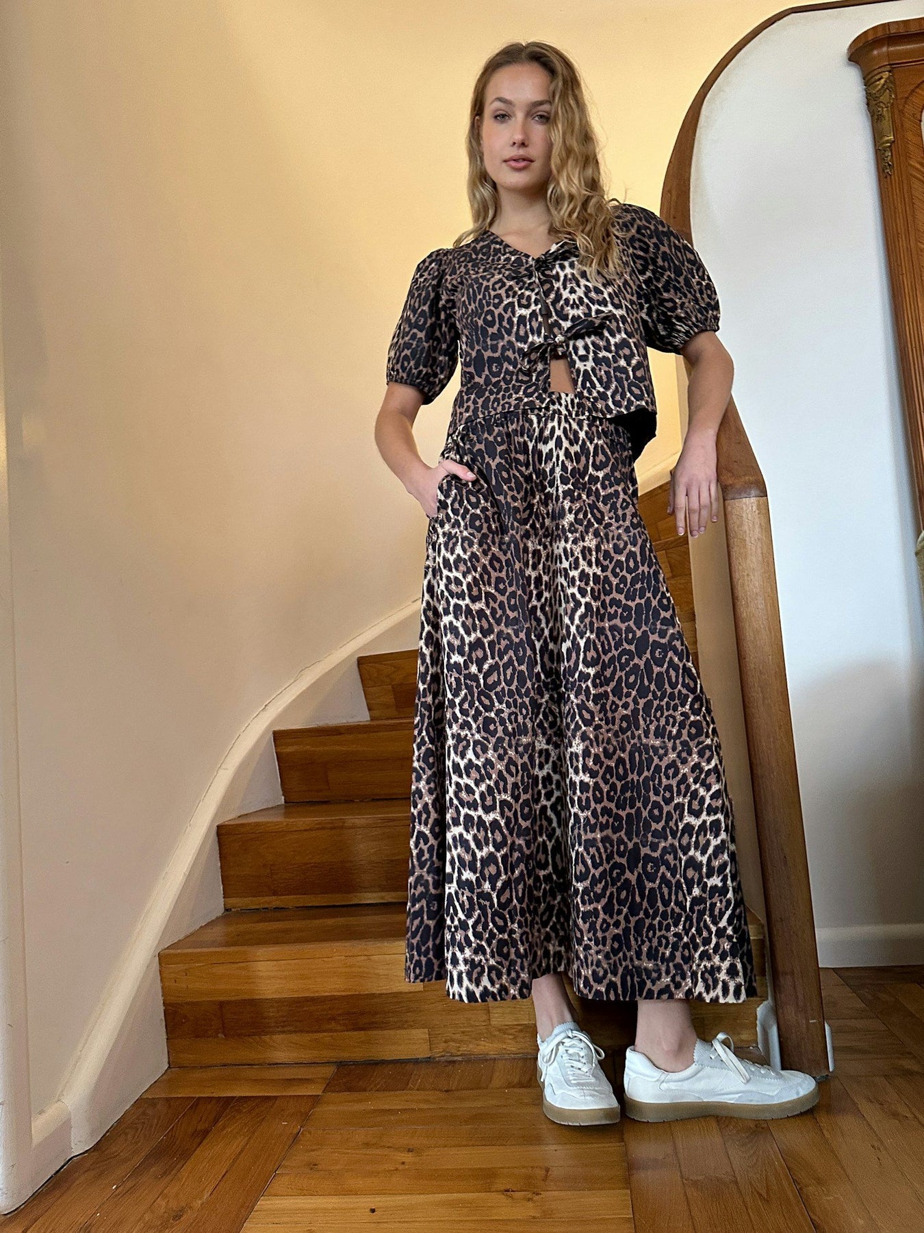 Bianca Leo Blouse - Leopard