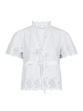 Satsi Embroidery Blouse - White
