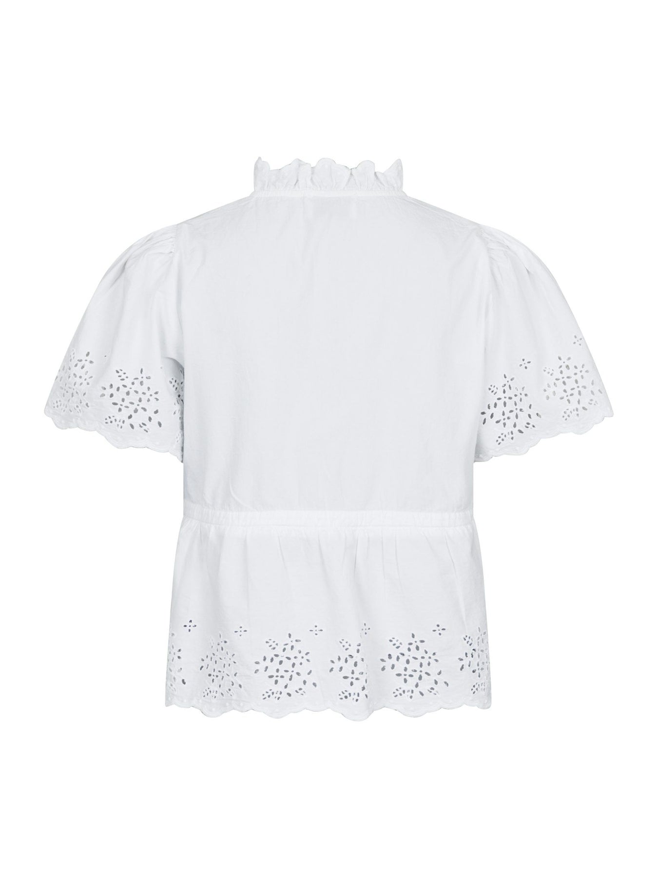 Satsi Embroidery Blouse - White