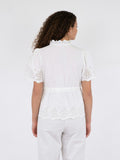 Satsi Embroidery Blouse - White