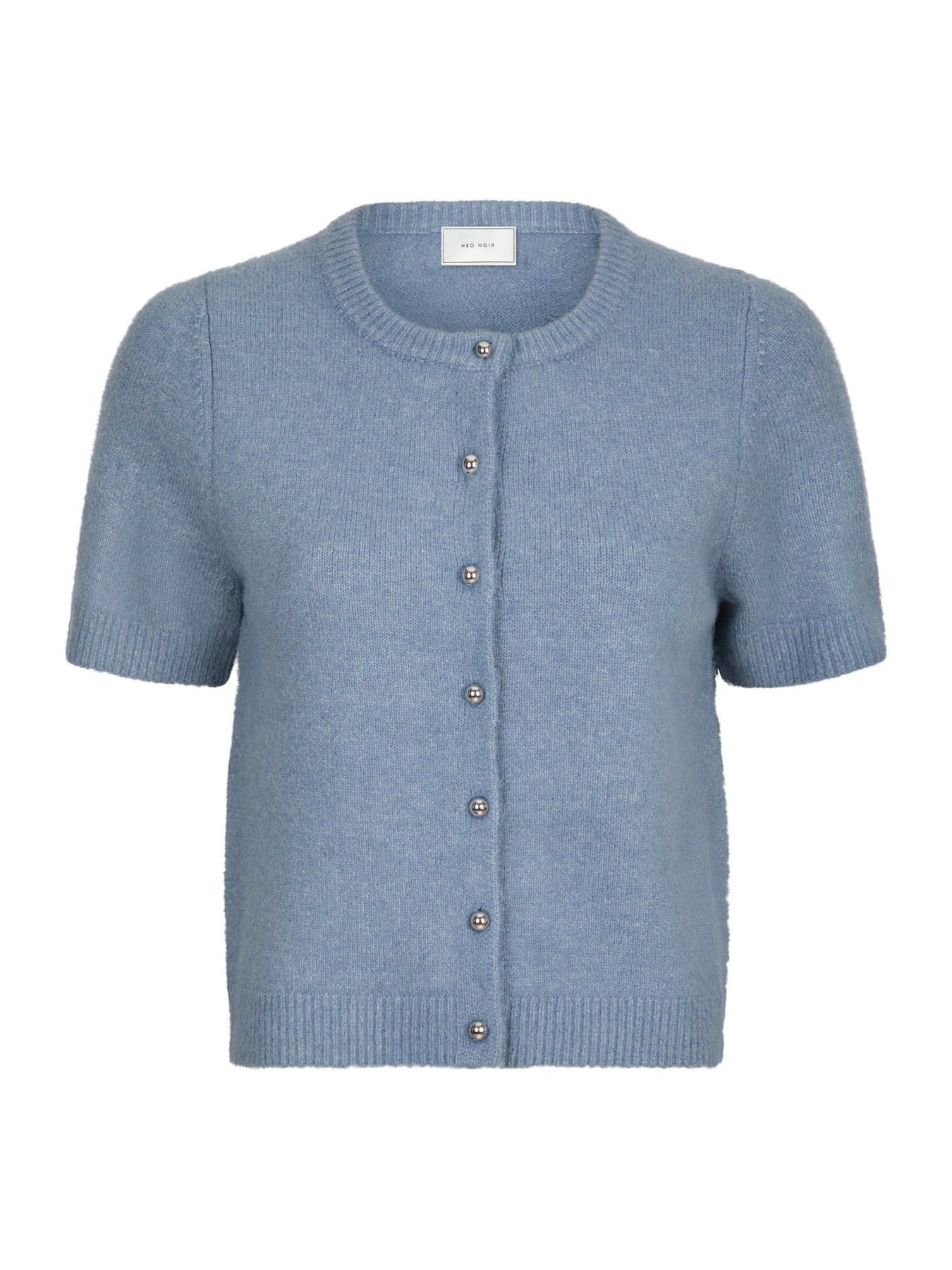 Mitta Stickad Kofta - Smoke Blue