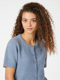 Mitta Stickad Kofta - Smoke Blue