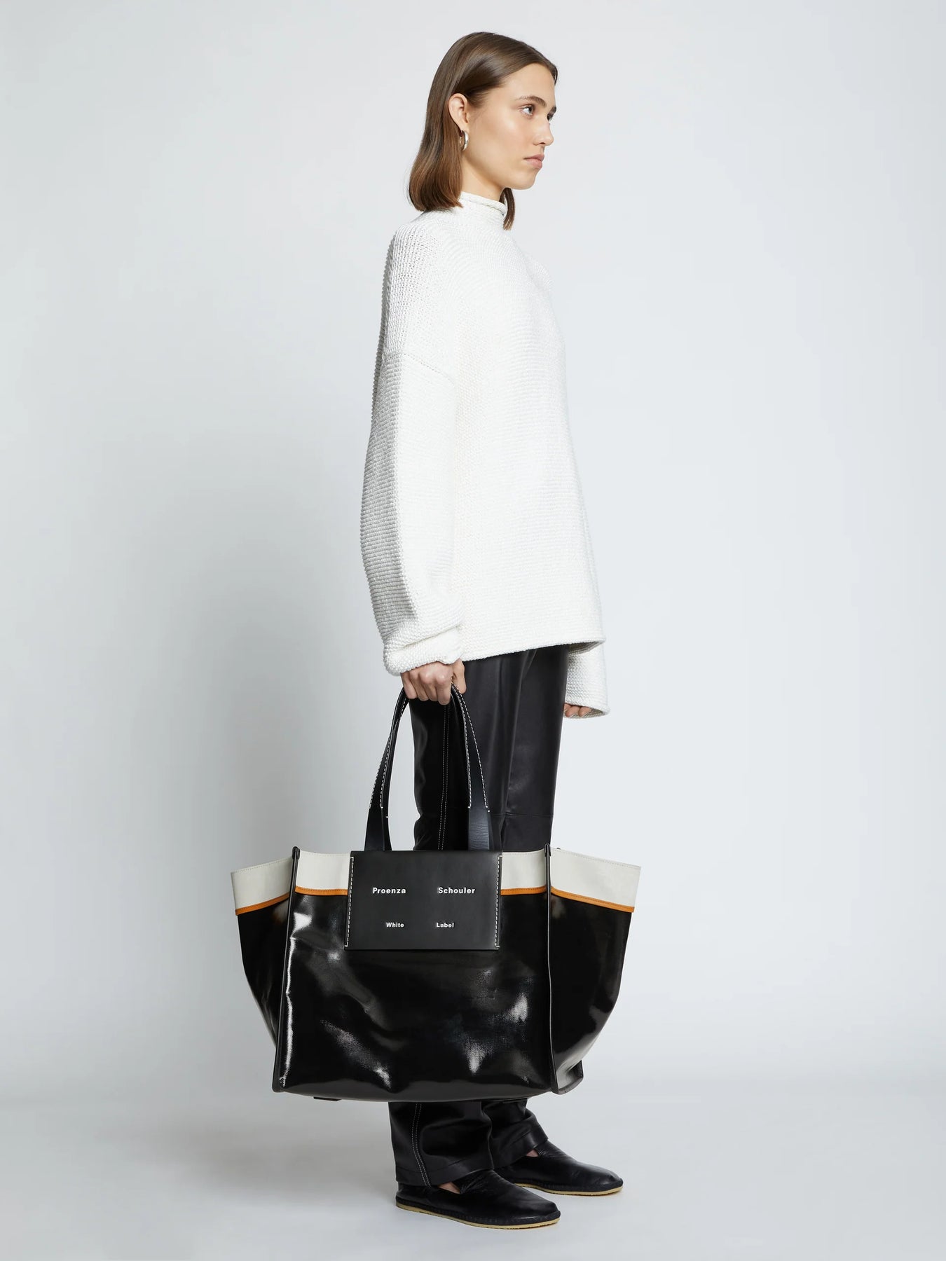 XL Morris Coated Canvas Tote - Black