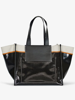 XL Morris Coated Canvas Tote - Black