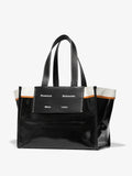 Large Morris Coated Canvas Tote - Svart